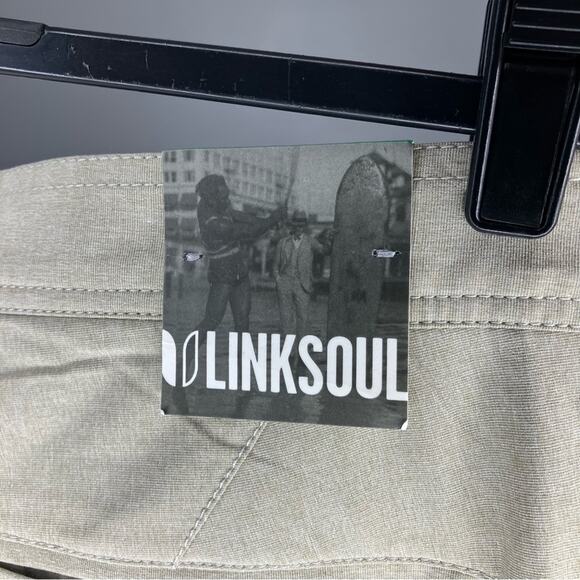 NWT LINKSOUL Chino Boardwalker Pant Khaki 38x30 Beige - Picture 4 of 7